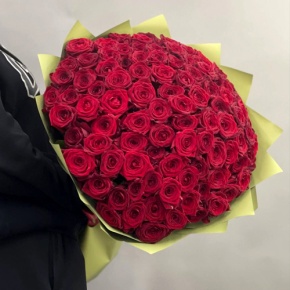 Букет из 101 красной розы (80 см) в Котельниках