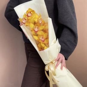 Букет из желтой орхидеи в Котельниках