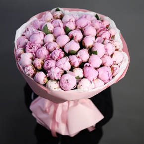 Букет "Не хочу намекать" из 51 пиона Сара Бернар в Котельниках