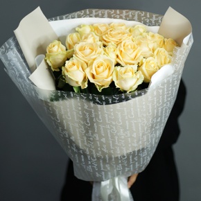 Букет из 19 роз Аваланж (70 см) в Котельниках