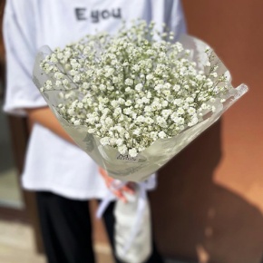 Букет из 5 белых гипсофил в Котельниках