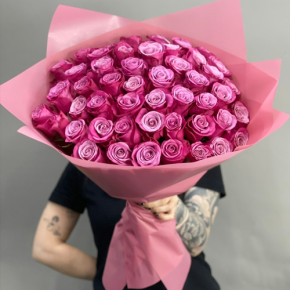Букет из 51 розы Космик (60 см) в Котельниках