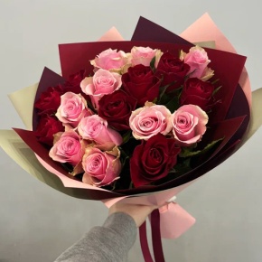 Букет "Вечность" из 17 роз кения (40 см) в Котельниках