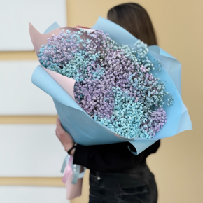 Букет "Радуга" из 15 гипсофил в Котельниках