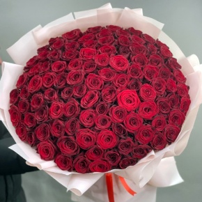 Букет "Париж" из 101 красной розы (60 см) в Котельниках
