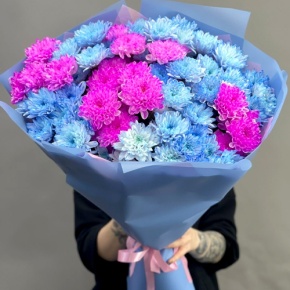 Букет "Матильда" из 15 кустовых хризантем в Котельниках