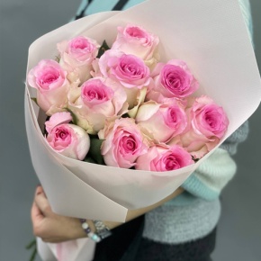 Букет из 11 пионовидных роз Эквадор (60см) в Котельниках