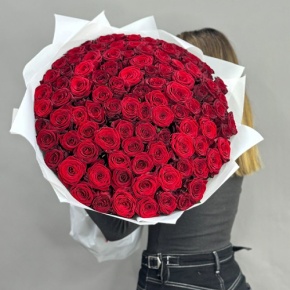 Букет 101 красная роза (60 см) в Котельниках