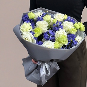 Букет из ароматных гиацинтов и эустом в Котельниках