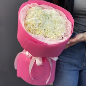 Букет "Гламур" из гортензии и диантусов в Котельниках