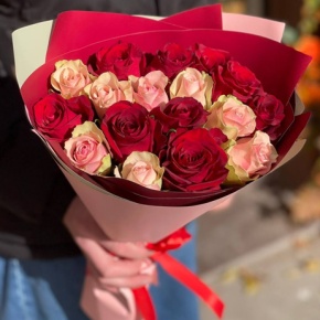 Букет "Вечность" из 15 роз кения (40 см) в Котельниках