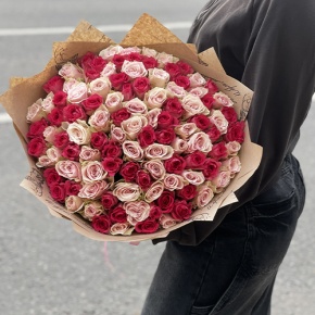Букет "Амурный" из 101 розы (40 см) в Котельниках