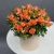 Композиция в шляпной коробке из оранжевых кустовых роз в Котельниках Композиция в шляпной коробке из оранжевых кустовых роз в Котельниках