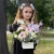 Композиция с георгинами на 1 сентября в белом ящике в Котельниках