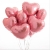 Сердце розовое фольгированный шар с гелием (45 см) в Котельниках