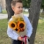 Букет на 1 сентября из 3 подсолнухов и калины в Котельниках