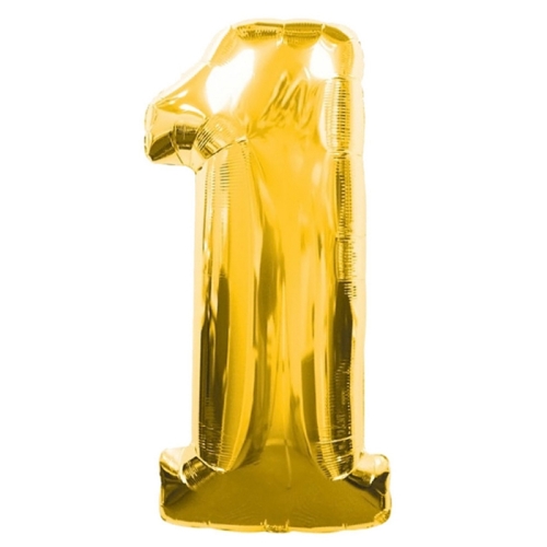 Шар гелиевый цифра 1 (40х102 см) в Котельниках