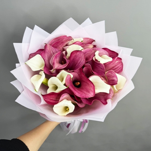 Букет из 25 нежных калл в Котельниках