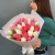 Букет из 25 кораллово-белых тюльпанов в Котельниках