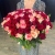 Букет 151 роза красный микс (50 см) в Котельниках